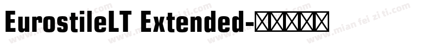EurostileLT Extended字体转换